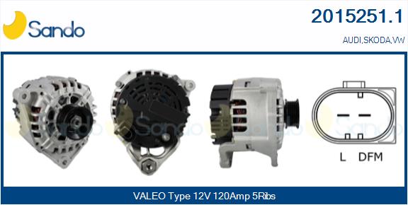 Alternatore SANDO 2015251.1