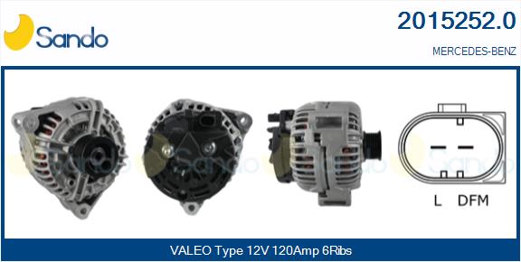 Alternatore SANDO 2015252.0