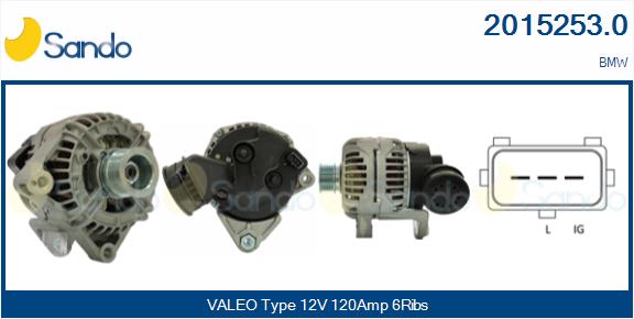 Alternatore SANDO 2015253.0