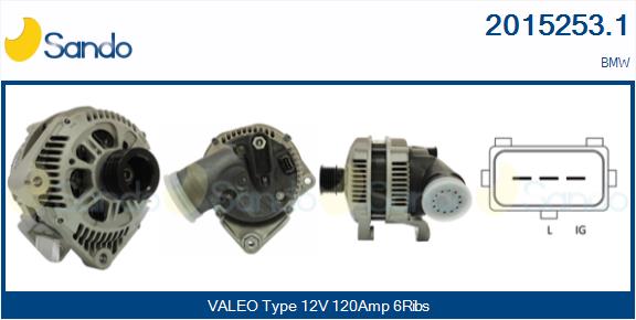 Alternatore SANDO 2015253.1