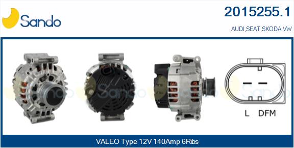 Alternatore SANDO 2015255.1