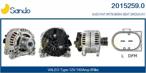 SANDO ALT.RE(ADATTABILE) AUDI A1 1.6 TDI -15