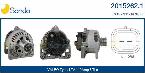 Alternatore SANDO 2015262.1