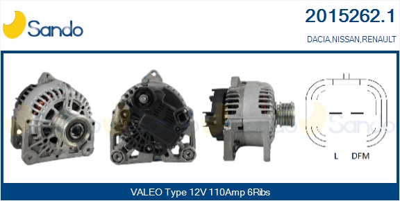  ALTERNATORE (ORIGINALE ) RENAULT CLIO 1.5DCI 05-