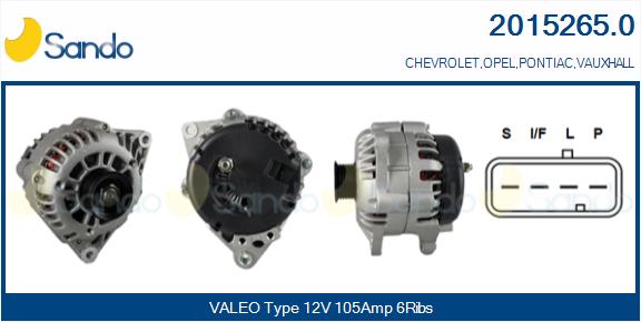 Alternatore SANDO 2015265.0