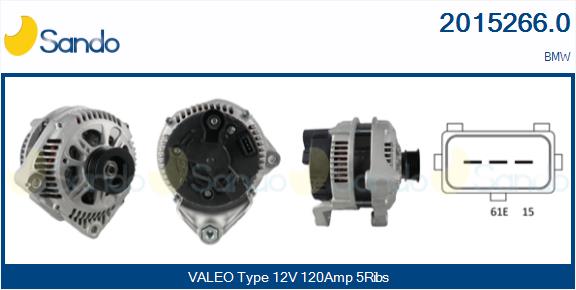 Alternatore SANDO 2015266.0