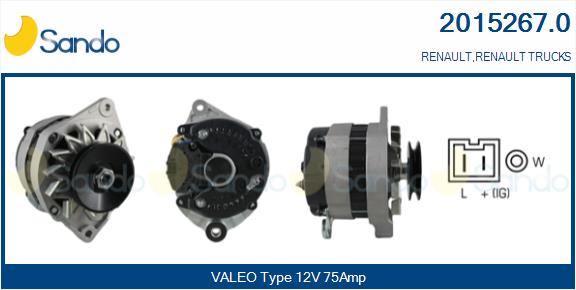 Alternatore SANDO 2015267.0