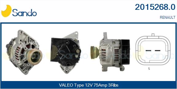 Alternatore SANDO 2015268.0