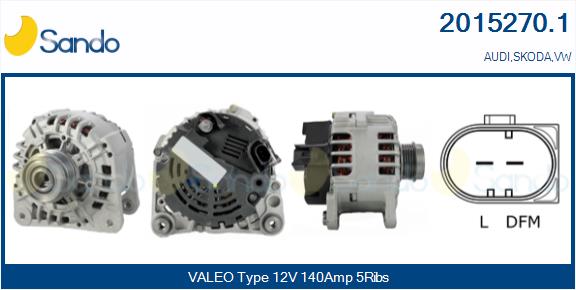Alternatore SANDO 2015270.1