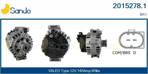 Alternatore SANDO 2015278.1