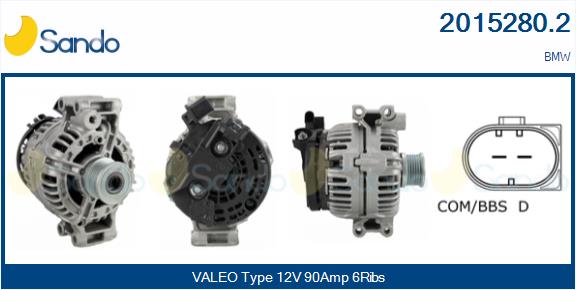 Alternatore SANDO 2015280.2