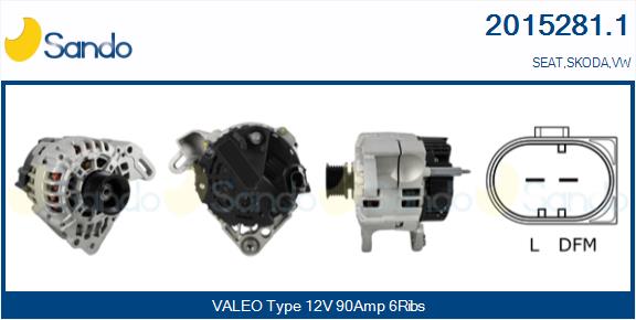 Alternatore SANDO 2015281.1