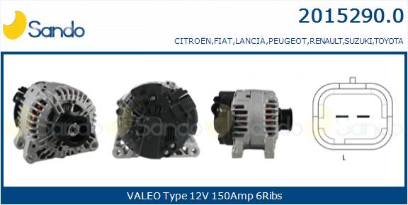  ALTERNATORE (ADATTABILE) CITROEN C2 1.4HDI 02-