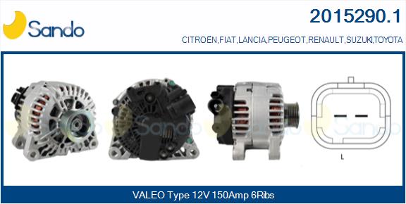 Alternatore SANDO 2015290.1