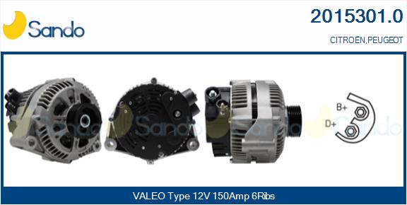 Alternatore SANDO 2015301.0