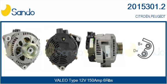 Alternatore SANDO 2015301.2