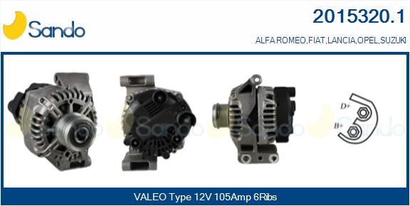 Alternatore SANDO 2015320.1