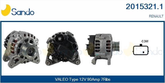 ALTERNATORE (ORIGINALE ) RENAULT TWINGO 96-