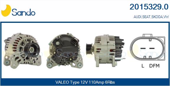 Alternatore SANDO 2015329.0