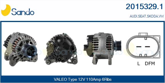 Alternatore SANDO 2015329.1