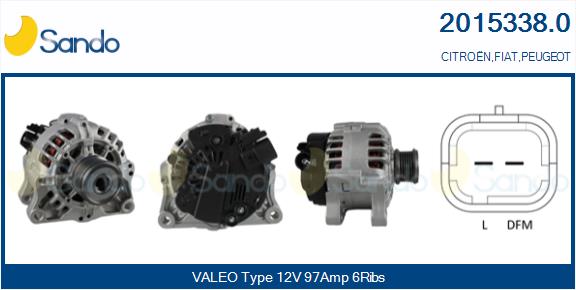 Alternatore SANDO 2015338.0