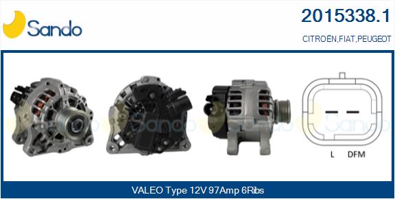 Alternatore SANDO 2015338.1