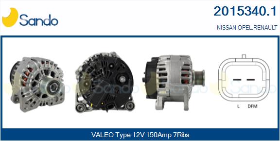 Alternatore SANDO 2015340.1