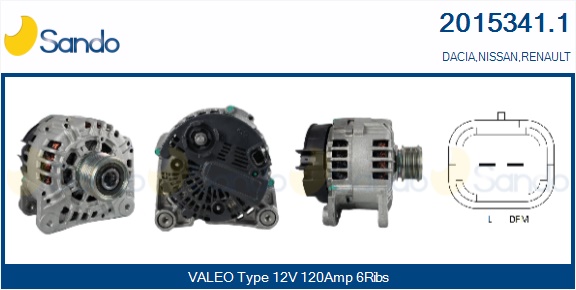  ALTERNATORE (ORIGINALE ) RENAULT MEGANE 1.5DCI 06-