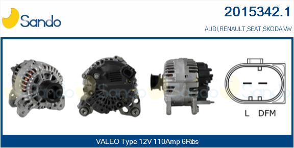 Alternatore SANDO 2015342.1