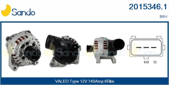 Alternatore SANDO 2015346.1