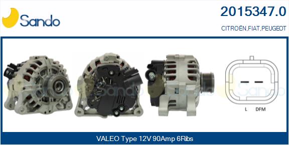 Alternatore SANDO 2015347.0