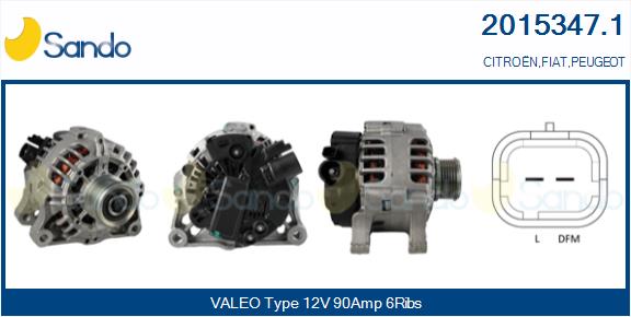 Alternatore SANDO 2015347.1