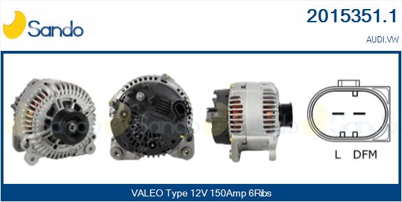 Alternatore SANDO 2015351.1