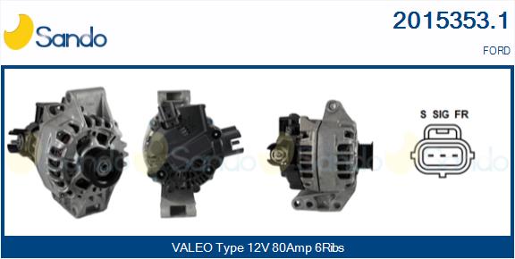 Alternatore SANDO 2015353.1
