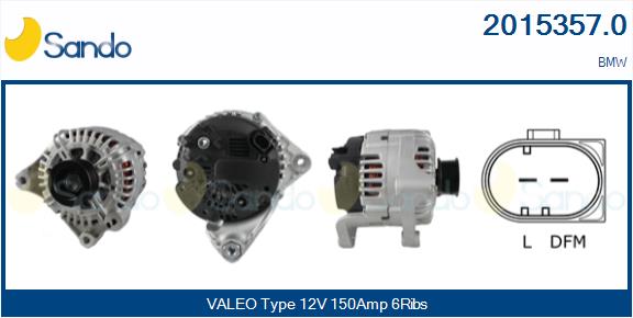 Alternatore SANDO 2015357.0