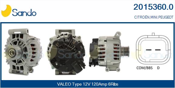Alternatore SANDO 2015360.0