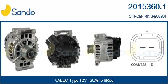 Alternatore SANDO 2015360.1