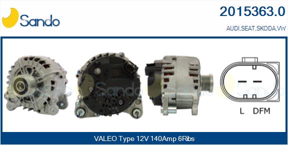 Alternatore SANDO 2015363.0