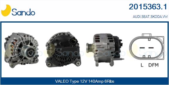 Alternatore SANDO 2015363.1