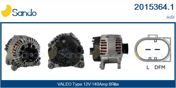 Alternatore SANDO 2015364.1
