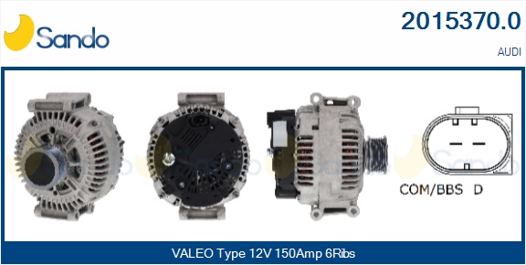 Alternatore SANDO 2015370.0