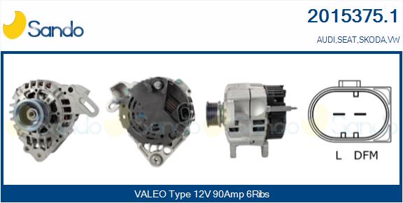 Alternatore SANDO 2015375.1