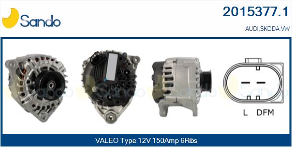 Alternatore SANDO 2015377.1