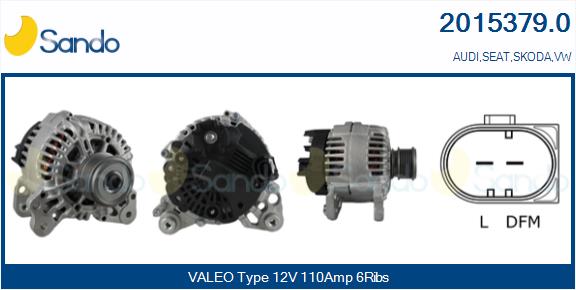 Alternatore SANDO 2015379.0