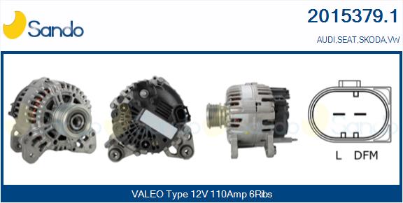 Alternatore SANDO 2015379.1