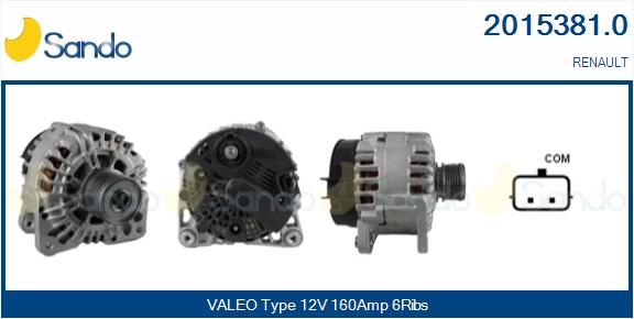 Alternatore SANDO 2015381.0