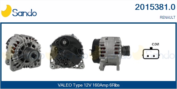  ALTERNATORE (ADATTABILE) RENAULT CLIO 1.5 DCI 10-