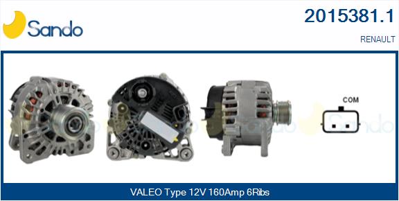 Alternatore SANDO 2015381.1