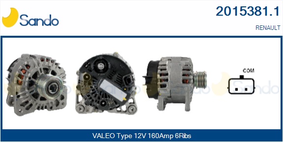  ALTERNATORE (ORIGINALE ) RENAULT CLIO 1.5DCI 10-
