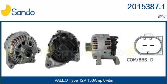 Alternatore SANDO 2015387.1